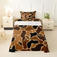 thumbnail image 1 of Feelyou Plane Camo Twin Sheet Sets for Boys, Rustic Camouflage Bedding for Bedroom, Brown, 3-Piece, 1 of 5