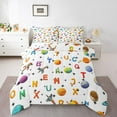 thumbnail image 1 of Feelyou Planet Queen Comforter Set, Initial Letter Bedding Comforter Set, 3pcs, 1 of 6