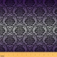 thumbnail image 1 of Feelyou Plum Damask Teens Fabric by the Yard 2 Yards, Mandala Floral Print Home Decor Fabric by the Yard, Vintage Western Fashion Sewing Fabric, Breathable Home Decor, 1 of 6