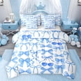 thumbnail image 1 of Feelyou Princess Bowknot Bedding Comforter Set 7 Pieces, Kawaii Ribbon Full Bedding Set, 1 of 8
