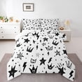 thumbnail image 1 of Feelyou Princess Crown Teen Twin Comforter Sets, Stars Lightning Bedding Set, 2-Piece, 1 of 8