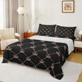 thumbnail image 1 of Feelyou Princess Crown Teens Twin Sheet Sets, Cartoon Black Pink Bedding, 3 Pieces, 1 of 7