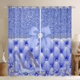 thumbnail image 1 of Feelyou Princess High Heel Curtains Pack of 2 (42x84 Each), Cartoon Ribbon Bowknot Curtains Blackout, Sequin Print Diamond Bedroom Curtains, Curtains and Drapes Home Decor, 1 of 6