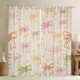 thumbnail image 1 of Feelyou Princess Kawaii Bow Blackout Curtains Set of 2 (52x84 Each) for Kids, Dreamy Stars Print Window Curtains, Fashion Bowknot Theme Curtains and Drapes, Curtains and Drapes Decor, 1 of 6