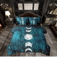 thumbnail image 1 of Feelyou Psychedelic Damask Twin Bedding Sets 7-Piece, Outer Space Planet Bedding Comforter Set, Starry Sky Galaxy Reversible Sheet Sets, Lightweight Room Decor, 1 of 7