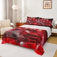 thumbnail image 1 of Feelyou Racing Car Red Twin Sheet Sets for Teens, Speed Sports Game Twin Fitted Sheet, Rustic Horse Animal Flat Sheet, Lightweight Room Decor, 3 Pieces, 1 of 7