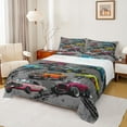 thumbnail image 1 of Feelyou Rcing Car Teens Twin Sheet Sets, Extreme Speed Sport Bedding, 3-Piece, 1 of 7