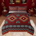 thumbnail image 1 of Feelyou Red Boho Aztec Bedding Comforter Set for Women, Rustic Countryside Twin Comforter Sets, Western Retro Fashion Reversible Bedding Set, Super Cozy Room Decor, 2-Piece, 1 of 9