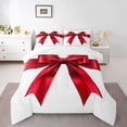 thumbnail image 1 of Feelyou Red Bowknot Ribbon Twin Comforter Sets, Cartoon Princess Bedding Set, 2pcs, 1 of 8
