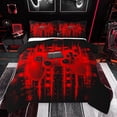 thumbnail image 1 of Feelyou Red Gamepad Boy Bedding Comforter Set, Fashion Game Console Twin Comforter Sets, Futuristic Stripes Lines Reversible Bedding Set, Breathable Home Decor, 2-Piece, 1 of 9