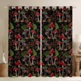 thumbnail image 1 of Feelyou Red Jungle Mushroom Kids Curtains Pack of 2 (42x84 Each), Plant Botanical Curtains Blackout, Rustic Farmhouse Bedroom Curtains, Window Curtains Home Decor, 1 of 6