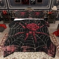 thumbnail image 1 of Feelyou Red Rose Spider Bedding Comforter Set for Couple, Romantic Anniversary Twin Comforter Sets, Modern Gothic Fashion Reversible Bedding Set, Luxury Bedroom Decor, 2pcs, 1 of 9