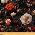 thumbnail image 1 of Feelyou Red White Flower Fabric by the Yard 1 Yard, Fashion Floral Room Decor Fabric by the Yard, Adult Female Girls Fabric for Sewing, Microfiber Bedroom Decor, 1 of 6