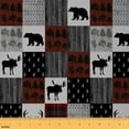 thumbnail image 1 of Feelyou Reindeer Moose Kids Fabric by the Yard 5 Yards, Rustic Wildlife Home Decor Fabric by the Yard, Farmhouse Buffalo Sewing Fabric, Ultra Soft Home Decor, 1 of 6