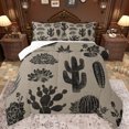 thumbnail image 1 of Feelyou Retro Cactus Print Full Size Comforter Sets, Succulent Plant Botanical Bedding Comforter Set, Southwestern Reversible Bedding Sets, Lightweight Room Decor, 3pcs, 1 of 8