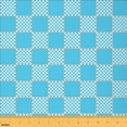 thumbnail image 1 of Feelyou Retro Checkered Fabric by the Yard 2 Yards, Abstract Geometric Home Decor Fabric by the Yard, Plaid Rectangle Sewing Fabric, Ultra Soft Home Decor, 1 of 6