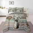 thumbnail image 1 of Feelyou Retro Lake House Queen Comforter Set, Western Countryside Bedding Set, 3pcs, 1 of 8