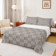 thumbnail image 1 of Feelyou Retro Square Buffalo Full Size Sheets, Simple Fashion Plaid Bed Sheets, Teens Kids Boys Girls Sheet Sets, Lightweight Room Decor, 4pcs, 1 of 7