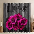 thumbnail image 1 of Feelyou Romantic Rose Floral Blackout Curtains Set of 2 (52x84 Each), Rustic Farmhouse Window Curtains, Teens Adult Women Girls Curtains and Drapes, Blackout Curtains Home Decor, 1 of 6