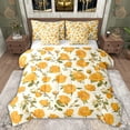 thumbnail image 1 of Feelyou Romantic Yellow Rose Bedding Comforter Set 7pcs, Rustic Flower Floral Queen Bedding Sets, Simple French Fashion Reversible Queen Sheet Sets, Lightweight Room Decor, 1 of 8