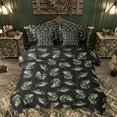thumbnail image 1 of Feelyou Rustic Bass Fish Bedding Comforter Set for Kids Boys Girls, Gothic Lake Animal Queen Bedding Sets, Black Green, Black Reversible, 7pcs, 1 of 7