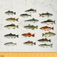 thumbnail image 1 of Feelyou Rustic Bass Fish Fabric by the Yard 1 Yard, Lodge Cabin Sewing Fabric, Child Wildlife Animal Home Decor Fabric by the Yard, Ultra Soft Home Decor, 1 of 6