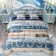 thumbnail image 1 of Feelyou Rustic Boat Paddle Bedding Comforter Set 7pcs, Western Lodge Cabin Queen Bedding Sets, Countryside Cabin Reversible Queen Sheet Sets, Luxury Bedroom Decor, 1 of 7