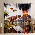 thumbnail image 1 of Feelyou Rustic Dinosaur Curtains Pack of 2 (42x84 Each), Animal Curtains Blackout, 1 of 6