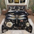 thumbnail image 1 of Feelyou Rustic Dragonfly Kid Queen Comforter Set, Boho Flower Floral Bedding Set, 3pcs, 1 of 8