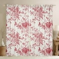 thumbnail image 1 of Feelyou Rustic Farmhouse Floral Curtains Pack of 2 (42x84 Each), Retro French Style Curtains Blackout, Romantic Garden Flower Bedroom Curtains, Black Out Curtains Decor, 1 of 6