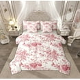 thumbnail image 1 of Feelyou Rustic Farmhouse Floral Twin Bedding Sets 7-Piece, Retro French Style Bedding Comforter Set, Romantic Garden Flower Reversible Sheet Sets, Luxury Bedroom Decor, 1 of 7