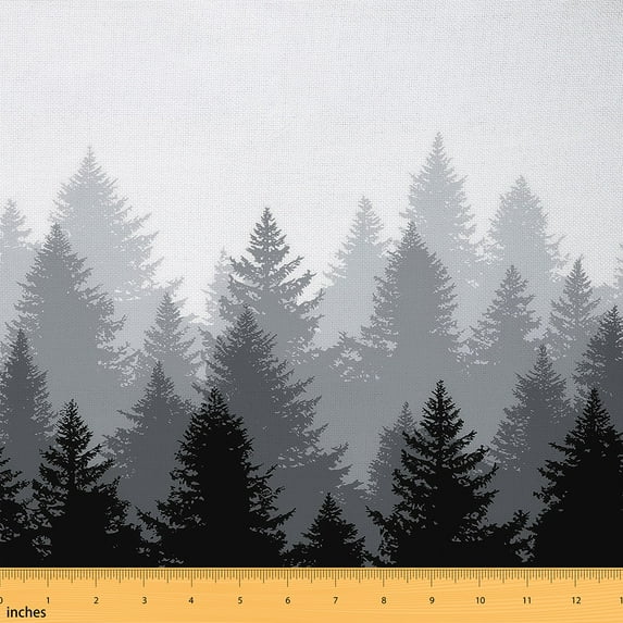 Feelyou Rustic Farmhouse Kids Fabric by the Yard 3 Yards, Jungle Tree Home Decor Fabric by the Yard, Nature Landscape Sewing Fabric, Luxury Bedroom Decor