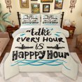 thumbnail image 1 of Feelyou Rustic Farmhouse Teen Twin Comforter Sets, Happy Boating Bedding Set, 2pcs, 1 of 8