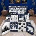 thumbnail image 1 of Feelyou Rustic Farmhouse Twin Comforter Sets, Deer Bear Wildlife Bedding Set, 2 Pieces, 1 of 8