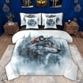 thumbnail image 1 of Feelyou Rustic Grey Wolf Twin Bedding Sets 7-Piece, Watercolor Tree Plant Bedding Comforter Set, Teens Kids Boys Girls Reversible Sheet Sets, Breathable Home Decor, 1 of 8