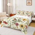 thumbnail image 1 of Feelyou Rustic Groovy Flower Full Size Sheets, Chinese Style Bed Sheets, 4-Piece, 1 of 7