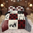 thumbnail image 1 of Feelyou Rustic Hunting Deer Bedding Comforter Set, Farmhouse Boating Lover Twin Comforter Sets, Western Lodge Cabin Reversible Bedding Set, Microfiber Bedroom Decor, 2pcs, 1 of 8