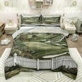 thumbnail image 1 of Feelyou Rustic Lodge Cabin Queen Comforter Set, Nature Scenery Bedding Sets, Vintage Western Farmhouse Reversible Bedding Comforter Set, Lightweight Room Decor, 3 Pieces, 1 of 8