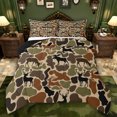 thumbnail image 1 of Feelyou Rustic Moose Deer Queen Comforter Set, Western Camouflage Bedding Set, 3pcs, 1 of 8