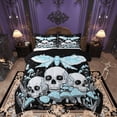 thumbnail image 1 of Feelyou Rustic Moth Butterfly Full Size Comforter Sets, Horror Skeleton Bedding Comforter Set, Mystic Jungle Mushroom Reversible Bedding Sets, Ultra Soft Home Decor, 3pcs, 1 of 8