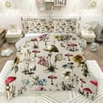 thumbnail image 1 of Feelyou Rustic Mushroom Print Bedding Comforter Set, Jungle Flower Floral Twin Comforter Sets, Farmhouse Plant Botanical Reversible Bedding Set, Super Cozy Room Decor, 2-Piece, 1 of 8