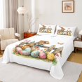 thumbnail image 1 of Feelyou Rustic Rabbit Animal Full Size Sheets for Kids, Happy Easter Bed Sheets, Butterfly Flower Eggs Sheet Sets, Ultra Soft Bedroom Decor, 4-Piece, 1 of 7
