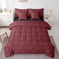 thumbnail image 1 of Feelyou Rustic Sheep Skull Twin Bedding Sets 7-Piece, Mandala Damask Bedding Comforter Set, 1 of 8