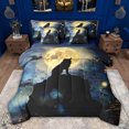 thumbnail image 1 of Feelyou Rustic Tribal Wolf Twin Bedding Sets 7-Piece, Mystic Moon Galaxy Bedding Comforter Set, Teens Kids Boys Girls Reversible Sheet Sets, Ultra Soft Bedroom Decor, 1 of 9