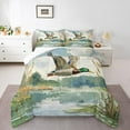 thumbnail image 1 of Feelyou Rustic Wildlife Duck Twin Comforter Sets, Nature Scenery Bedding Set, 2-Piece, 1 of 8