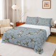 thumbnail image 1 of Feelyou Rustic Wildlife Duck Twin Sheet Sets, Blue Cartoon Theme Bedding, 3 Pieces, 1 of 7