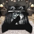 thumbnail image 1 of Feelyou Rustic Wolf Animal Full Size Comforter Sets, Jungle Moon Galaxy Bedding Sets, 3pcs, 1 of 8