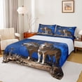 thumbnail image 1 of Feelyou Rustic Wolf Teen Queen Sheet Sets, Farmhouse Animal Bed Set, 4-Piece, 1 of 7