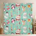 thumbnail image 1 of Feelyou Santa Claus Child Black Out Curtains, Merry Christmas Curtains Pack of 2 (42x63 Each), Kawaii Cartoon Style Bedroom Curtains, Blackout Curtains Bedroom Decor, 1 of 6