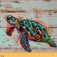 thumbnail image 1 of Feelyou Sea Turtle Fabric by the Yard 2 Yards for Teens, Rustic Lodge Cabin Room Decor Fabric by the Yard, Marine Sealife Fabric for Sewing, Breathable Home Decor, 1 of 6
